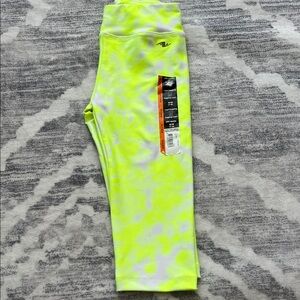 Athletic Works Neon Yellow and Gray Kids Leggings